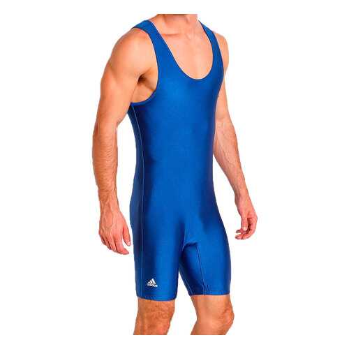 Трико борцовское Adidas детское Wrestling Solid Singlet синее YS 128 см в Кант