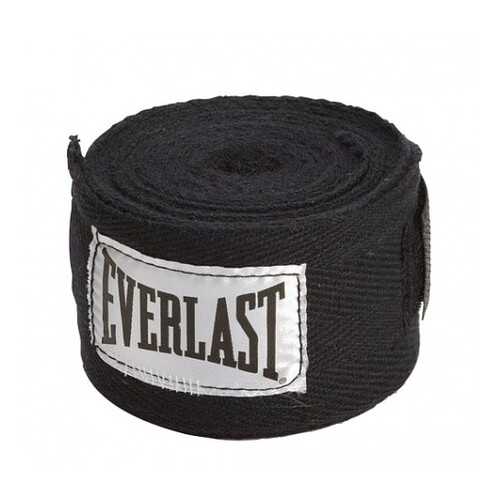 Бинт боксерский Everlast 4463BK, 2.5 м, эластик, черный в Кант