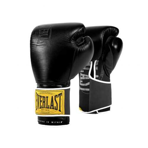 Боксерские перчатки тренировочные Everlast 1910 Classic P00001711 черные 14 унций в Кант