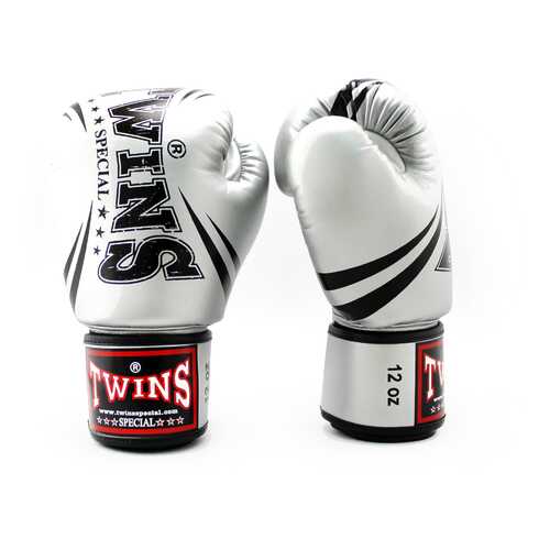 Боксерские перчатки Twins FBGVS3-TW6 FANCY BOXING GLOVES серебрянные в Кант