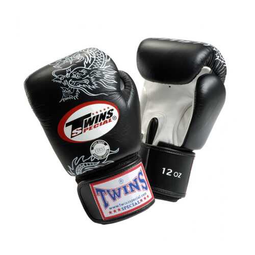 Боксерские перчатки Twins Special FBGVL3-6 FANCY BOXING GLOVES черно-серебряные в Кант