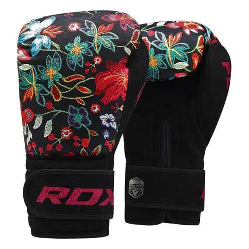 Боксерские тренировочные перчатки RDX FL-3 FLORAL BLACK в Кант