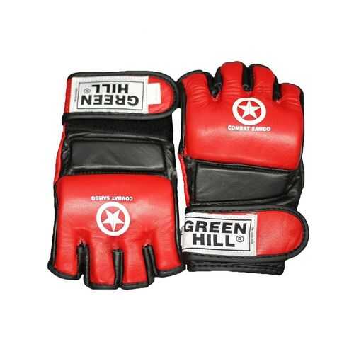 Перчатки для MMA Green Hill Combat Sambo MMR-0027, к/з, красные (S) в Кант