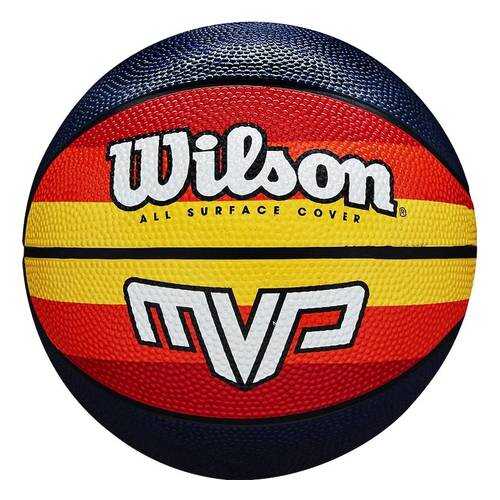 Мяч баскетбольный Wilson MVP Retro WTB9016, 7, темно-синий, любительский, клееный в Кант