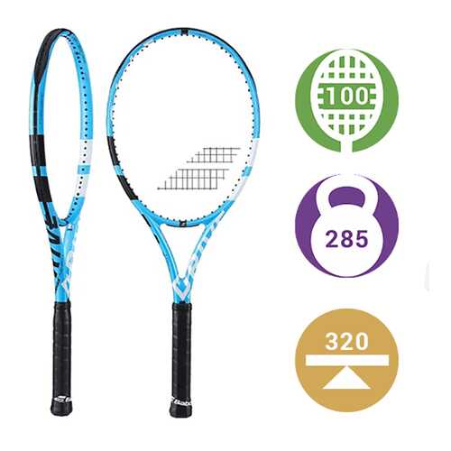 Ракетка для большого тенниса Babolat Pure Drive Team 2018 голубая в Кант