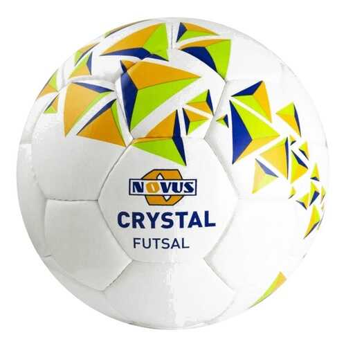 Футзальный мяч Novus Crystal Futsal №4 белый/оранжевый/синий в Кант