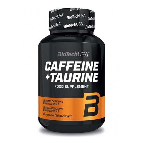 Предтренировочный комплекс BioTech Caffeine and Taurine Power Force 100 г без вкуса в Кант