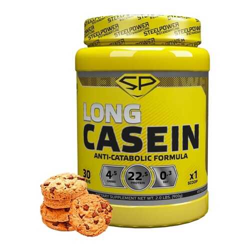 Казеин LONG CASEIN, 900 гр, вкус «Молочное печенье», STEELPOWER в Кант