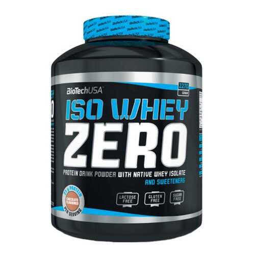 Протеин BioTech Iso Whey Zero 2270 г Chocolate в Кант