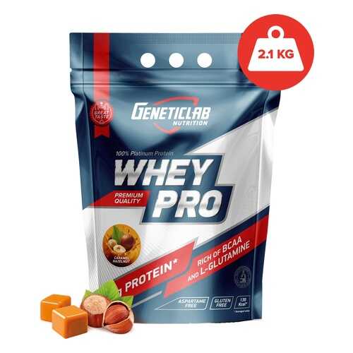 Протеин GeneticLab Nutrition Whey Pro 2100 г Caramel Hazelnut в Кант