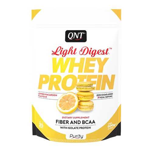 Протеин QNT Whey Protein Light Digest 500 г Lemon Macaroon в Кант