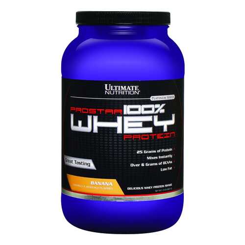 Протеин Ultimate Nutrition Prostar 100% Whey Protein 900 г Banana в Кант