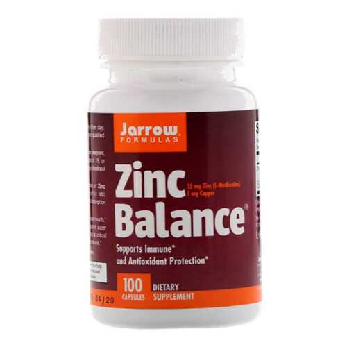 Медь, цинк Jarrow Formulas Zinc Balance 100 капсул в Кант