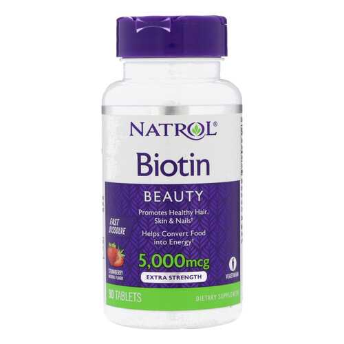 Витамин B Natrol Biotin 5000 90 таблеток в Кант