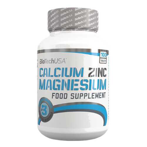 Витаминный комплекс BioTech Calcium Zinc Magnesium 100 таблеток в Кант