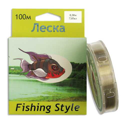 Леска монофильная Fishing Style RL2910 0,3 мм, 100 м, 7,05 кг в Кант