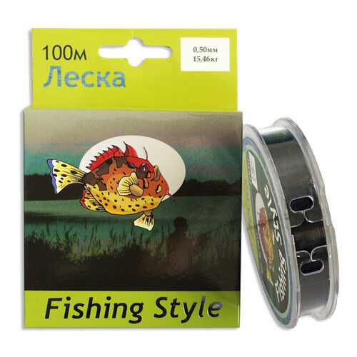 Леска монофильная Fishing Style RL2911 0,5 мм, 100 м, 15,46 кг в Кант