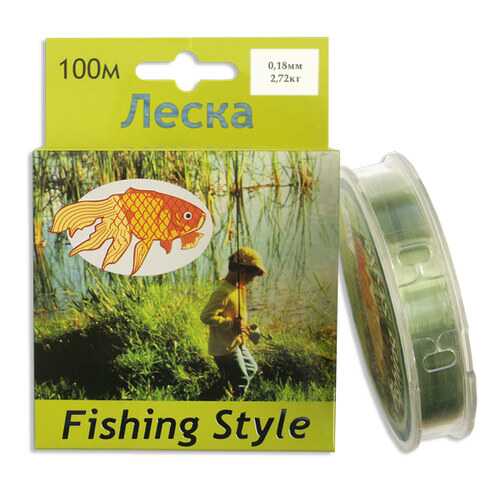 Леска монофильная Fishing Style RL2914 0,18 мм, 100 м, 2,72 кг в Кант