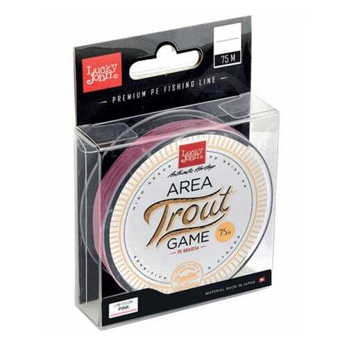 Леска монофильная Lucky John Area Trout Game Fluorocarbon 075/025, розовая в Кант