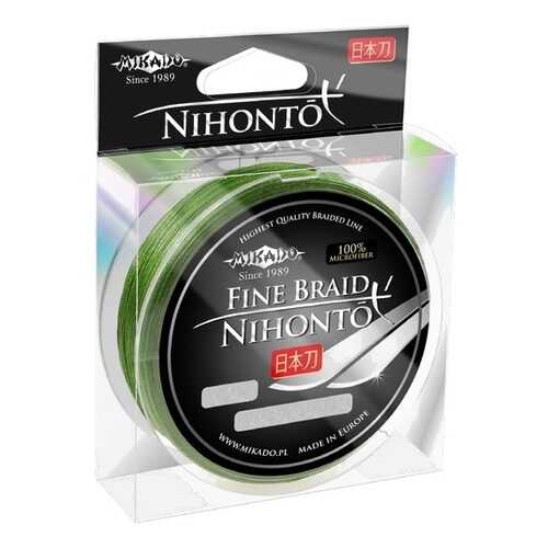 Леска плетеная Mikado Nihonto Fine 0,06 мм, 15 м, 3,25 кг green в Кант