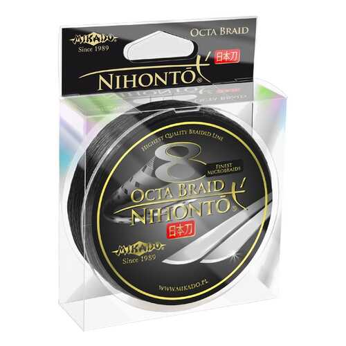 Леска плетеная Mikado Nihonto Octa 0,12 мм, 150 м, 8,9 кг black в Кант