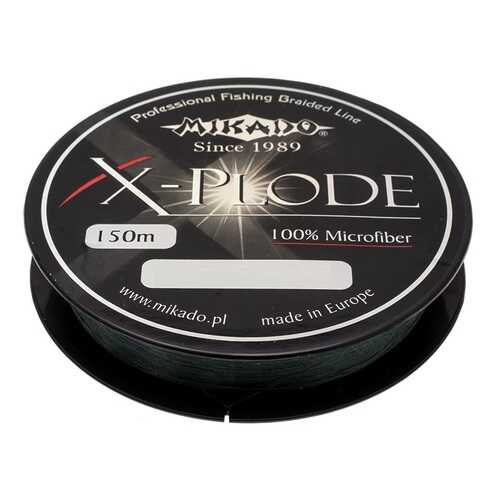 Леска плетеная Mikado X-Plode 0,06 мм, 150 м, 4,4 кг black в Кант