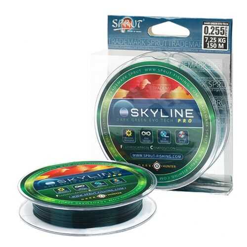 Леска SKYLINE Fluorocarbon Composition Evo Tech PRO Dark Green 150 м в Кант