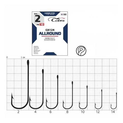 Рыболовные крючки Cobra Allround CA124 №6, 10 шт. в Кант