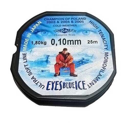 Леска монофильная Mikado Eyes Blue Ice 0,1 мм, 25 м, 1,8 кг в Кант