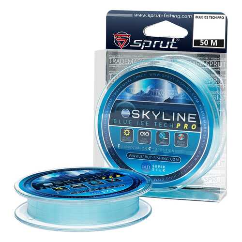 Леска монофильная Sprut Skyline IceTech Pro Blue 50 м, 0,105 мм, 2,15 кг в Кант