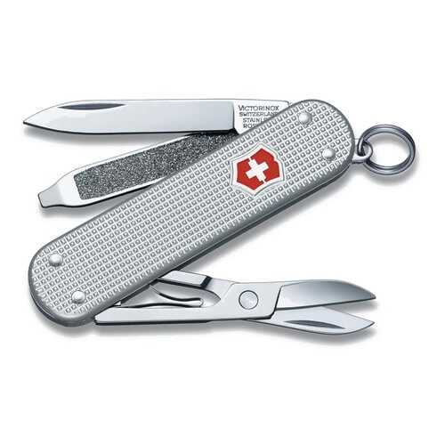 Мультитул-брелок Victorinox Classic 0.6221.26 58 мм серебристый, 5 функций в Кант