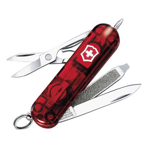 Мультитул нож-брелок Victorinox Classic SwissLite 7 функций Красный в Кант