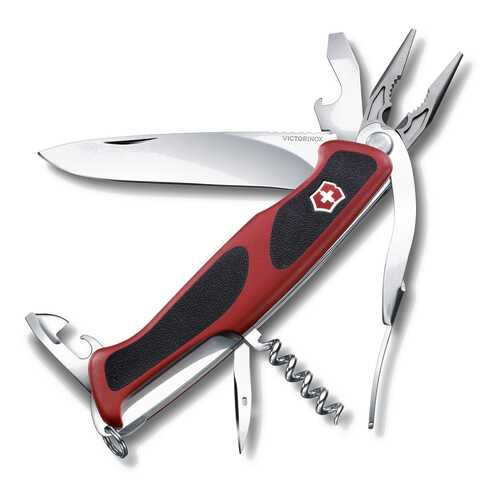 Мультитул Victorinox RangerGrip 74 0.9723.C 130 мм красный, 14 функций в Кант