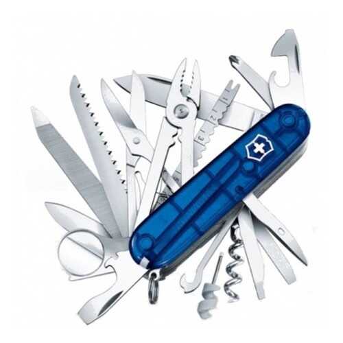 Мультитул Victorinox SwissChamp Blue Trans 1.6795.T2 91 мм синий, 33 функции в Кант