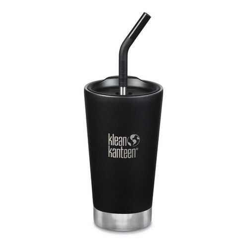 Термостакан Klean Kanteen Tumbler 16oz (473мл) Shale Black с трубочкой в Кант