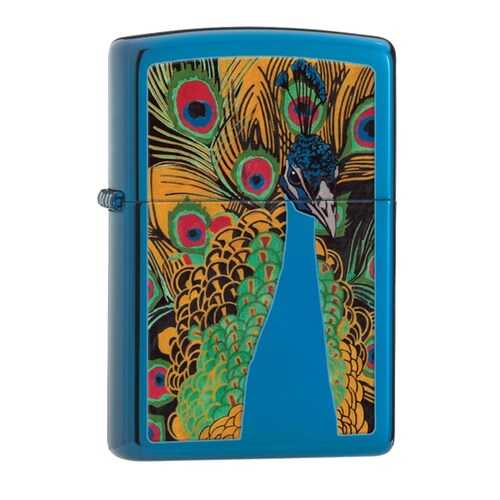 Зажигалка Zippo Peacock Lighter 28035 High Polish Blue в Кант