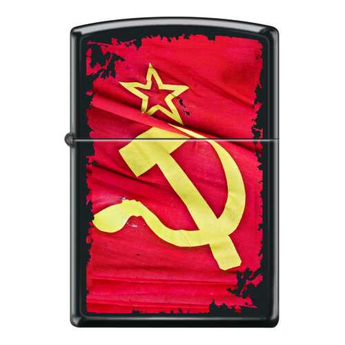 Зажигалка Zippo Soviet Flag Sickle Black Matte в Кант