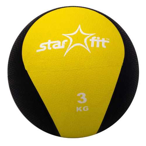 Медицинбол StarFit Pro GB-702 3 кг желтый/черный в Кант