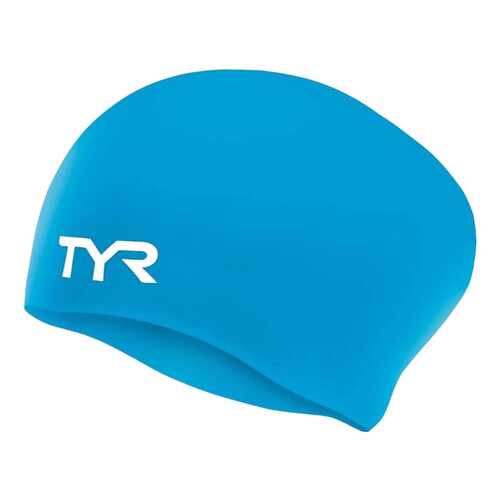 Шапочка для плавания TYR Long Hair Wrinkle-Free Silicone Cap 420 blue в Кант